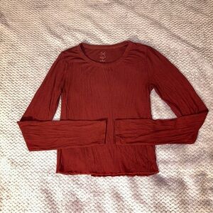 Pacsun basics red long sleeve